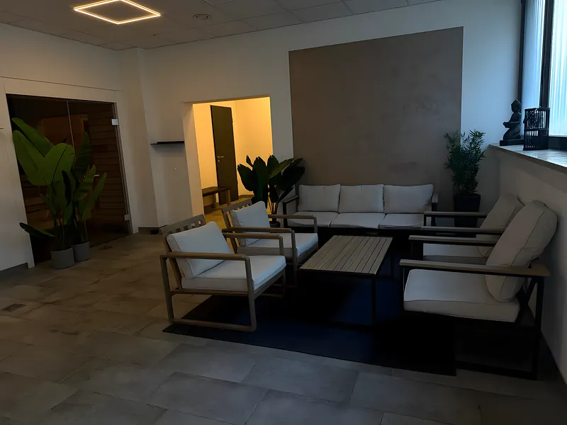Sauna-Lounge im Fitness Club Fellbach
